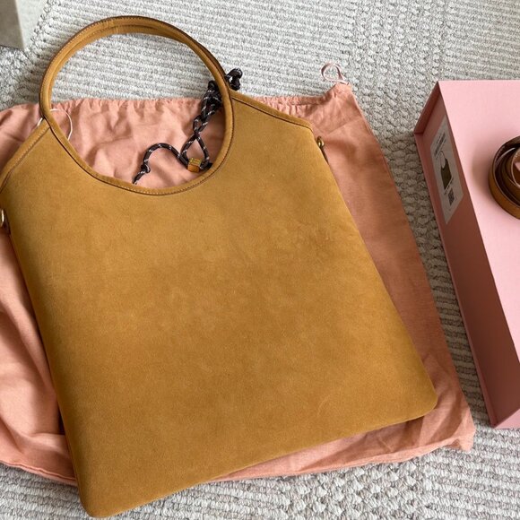 Miu Miu Tan Leather Tote Bag - Picture 6 of 9